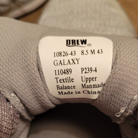 Drew Shoes Galaxy Size 8.5M Women's Walking Knit Mesh Orthopedic 10826-43 Gray - Picture 8 of 9